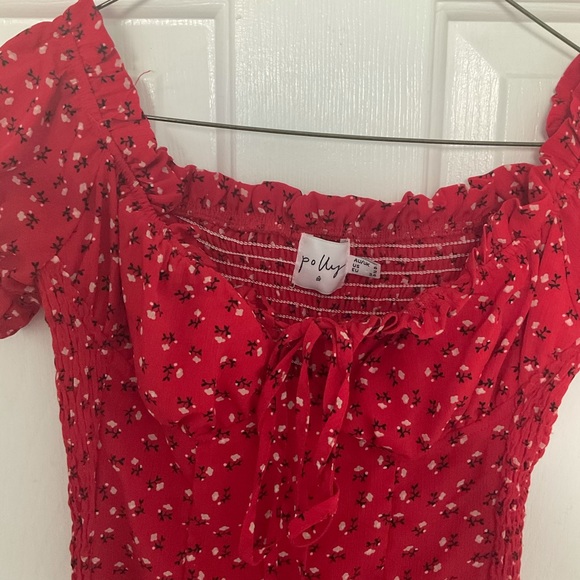 Princess Polly Gracie Red Floral Mini Dress - Picture 11 of 11